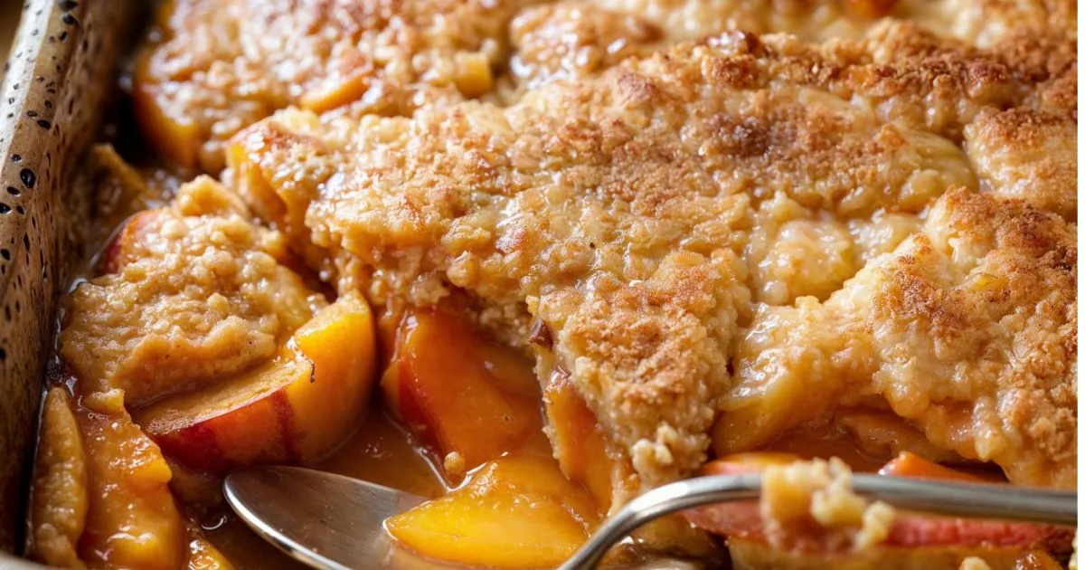 peach cobbler with cake mix